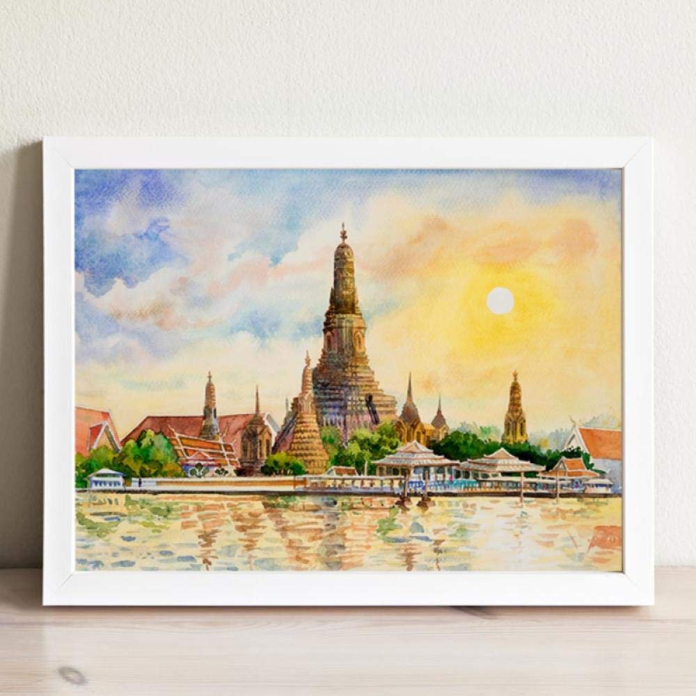 タイの板絵 Amazon.co.jp: kldfig タイの壁の写真バンコクの有名な観光スポット湖